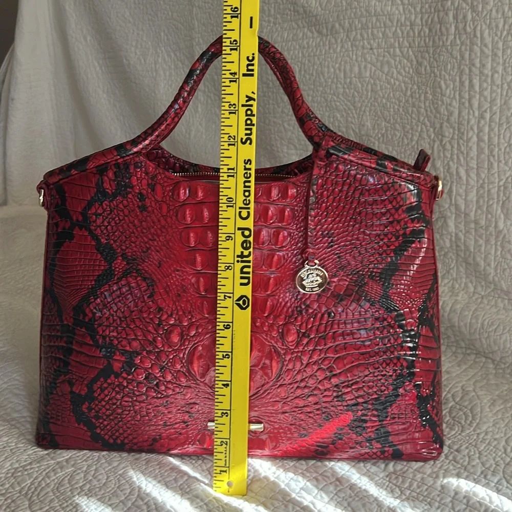Brahmin Elaine Lipstick Ombre Melbourne leather bag NWOT - Picture 3 of 13